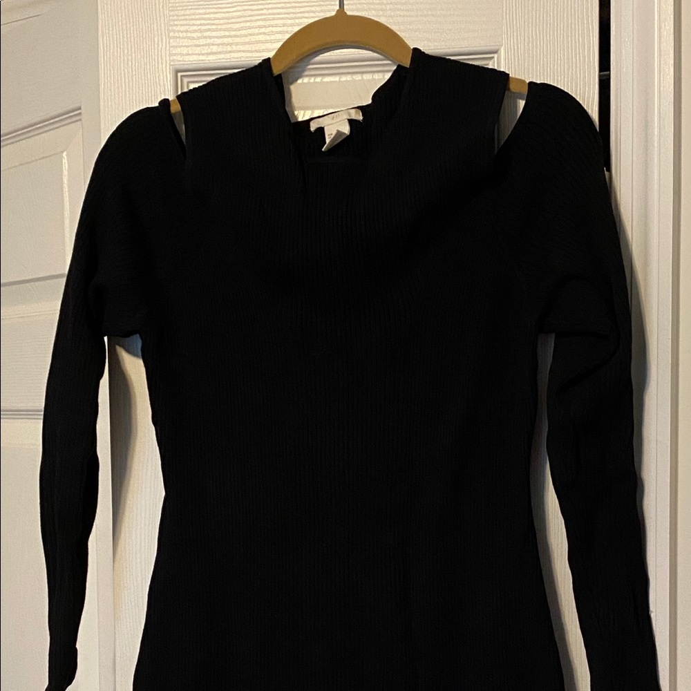 Black Ribbed Dress